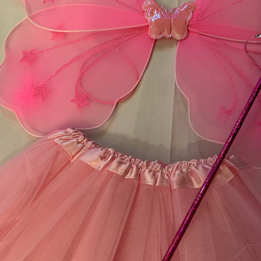Girls Ballet Dance Fairy Costume w Leg Warmers - Picture 3 of 4